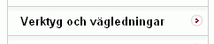 Del av en vänstermeny. Bredvid menyposten finns en pilformad ikon.